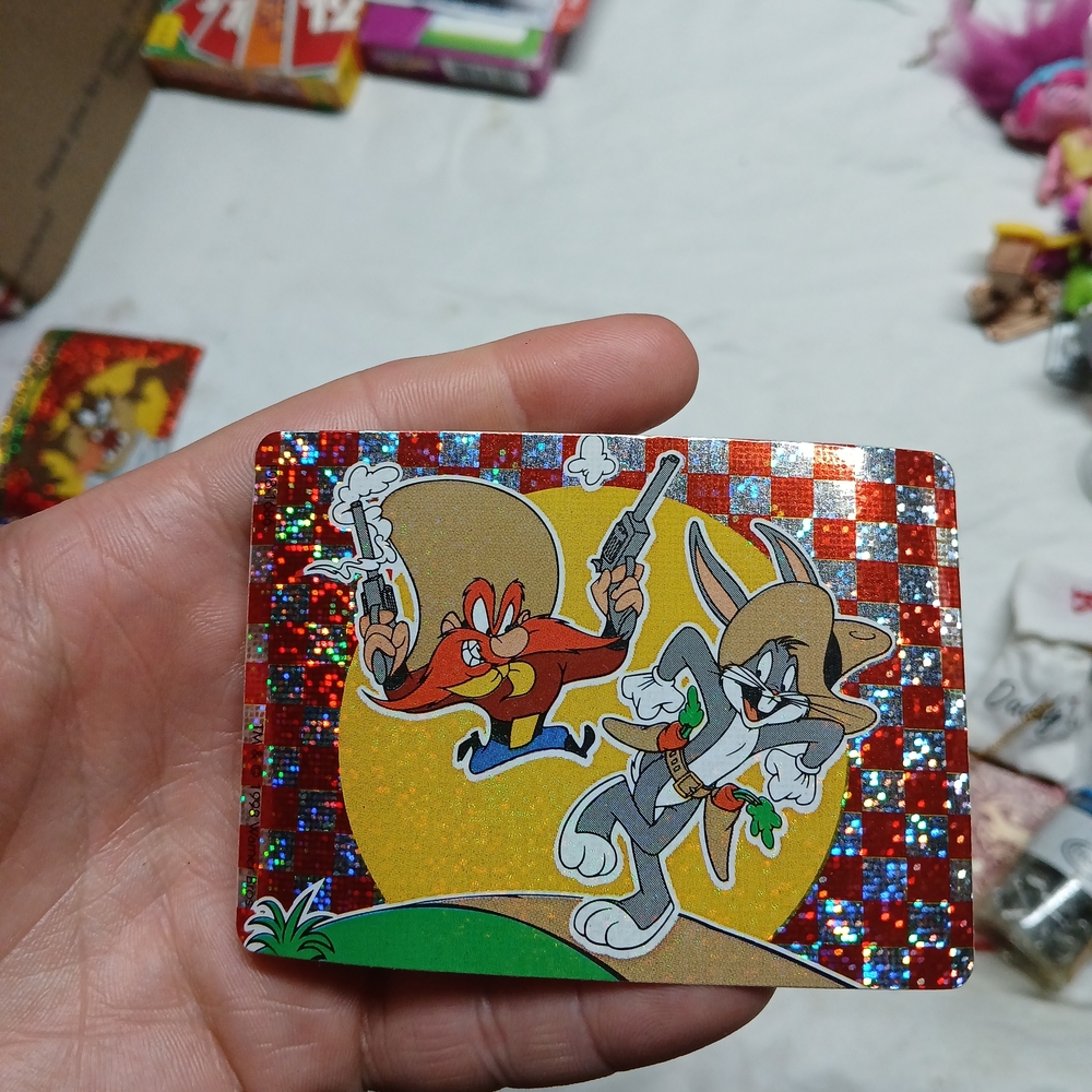 PRISM Trading Card with Red and Yellow Holographic Design